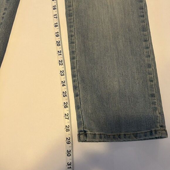 La Blues Jeans Size 8 Stretch High Rise Straight Leg Medium Denim Wash - Picture 4 of 6